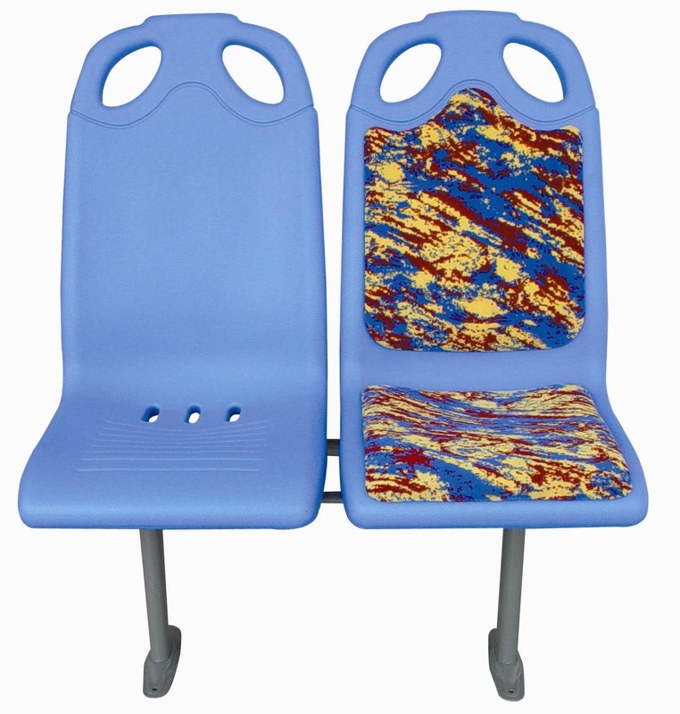 قوالب على شكل مقاعد حافلة بلاستيكية مرة واحدة مقاعد حافلة مريحة مقاومة للتآكل