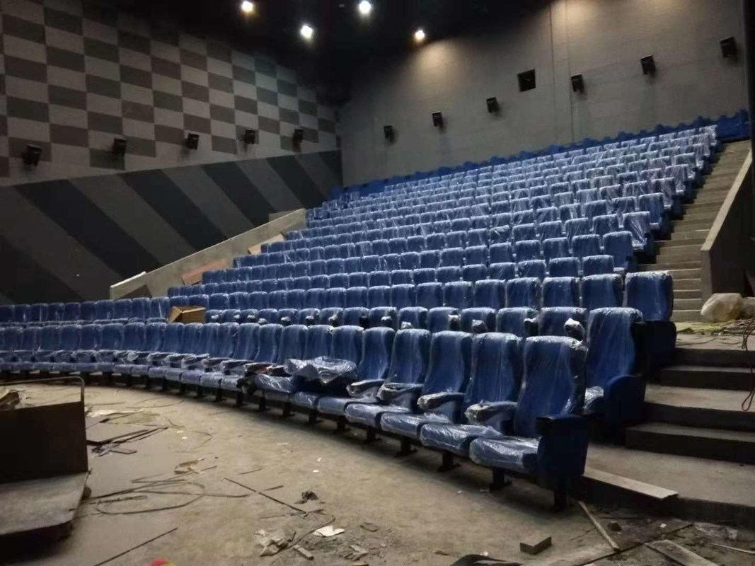 غرفة الوسائط التجارية، مقاعد المسرح التجاري، تصميم ملون مطوي حسب الطلب